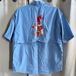 Magellan Outdoors Mens Shirt Large Relaxed Fit Short Sleeve Button Up 19470